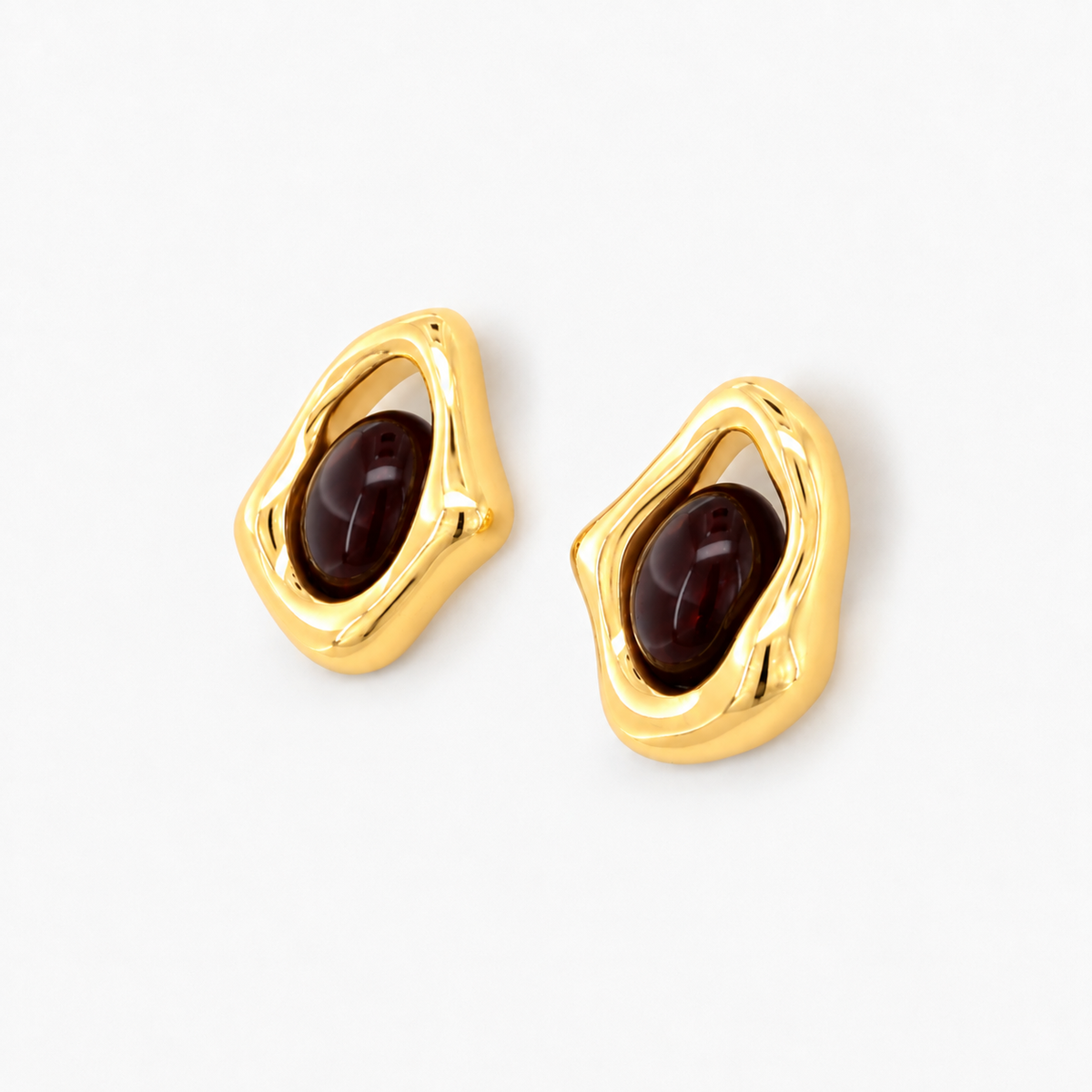 Mocha Dome Earrings