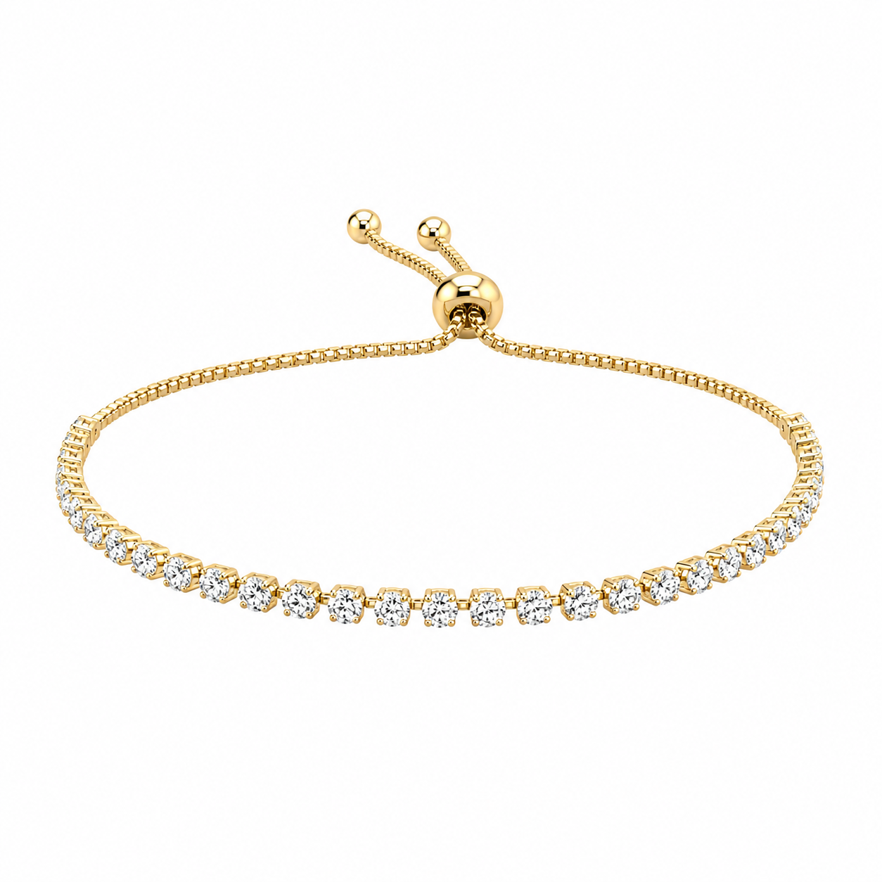 Eternal Sparkle Tennis Bracelet (Yellow Gold)