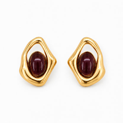 Mocha Dome Earrings