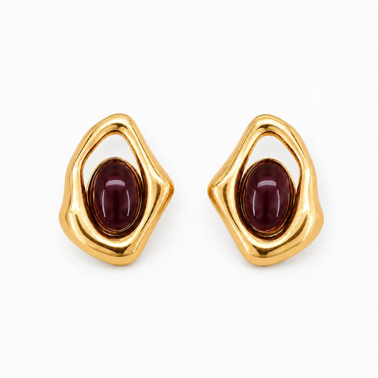 Mocha Dome Earrings