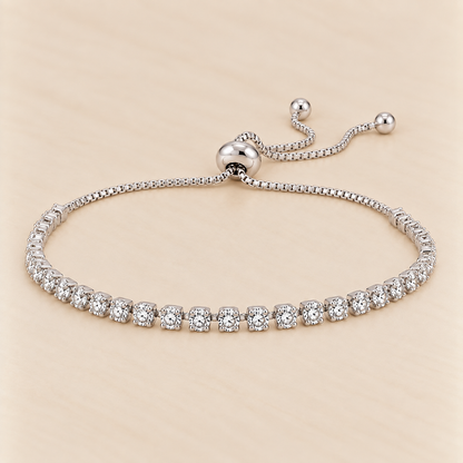 Eternal Sparkle Tennis Bracelet (White Gold)