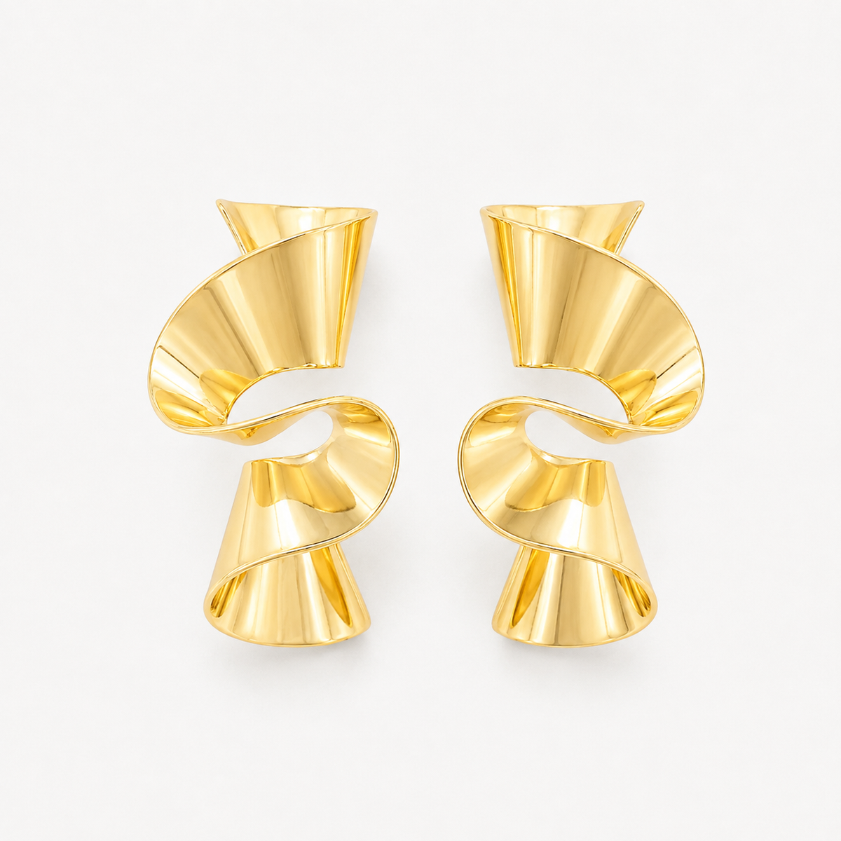 The Golden Ribbon Earrings