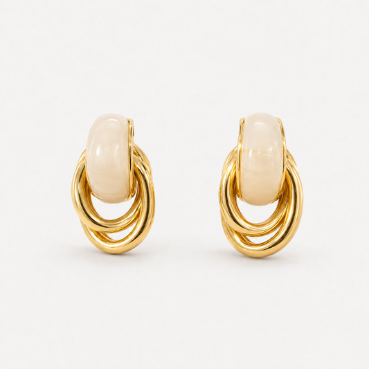 Ivory Knot Earrings