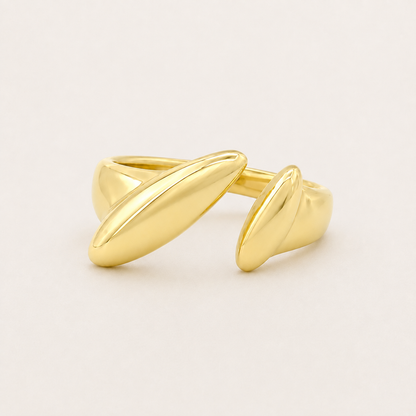 Chunky Gold Cuff Statement Ring