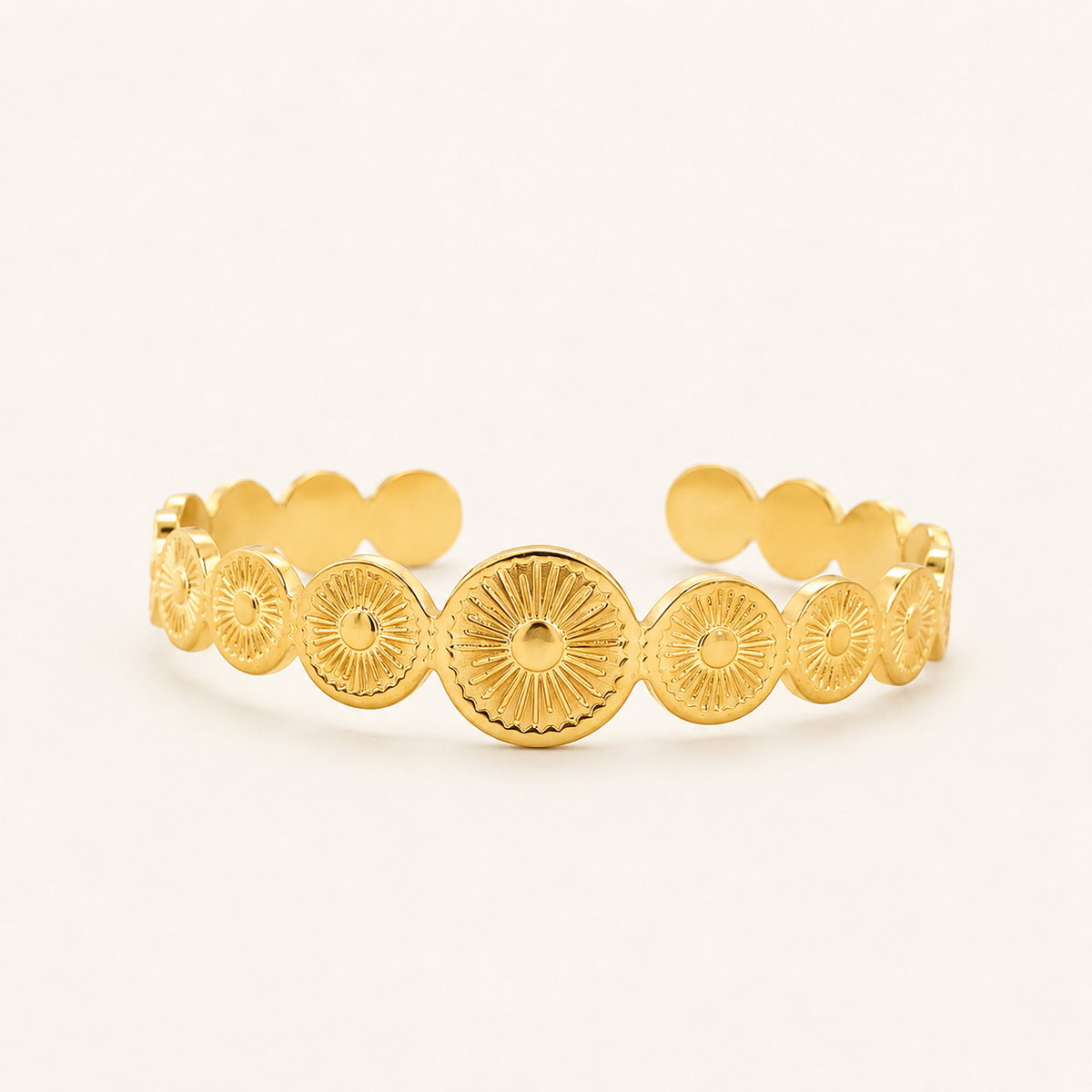 Sunburst Coin Bracelet