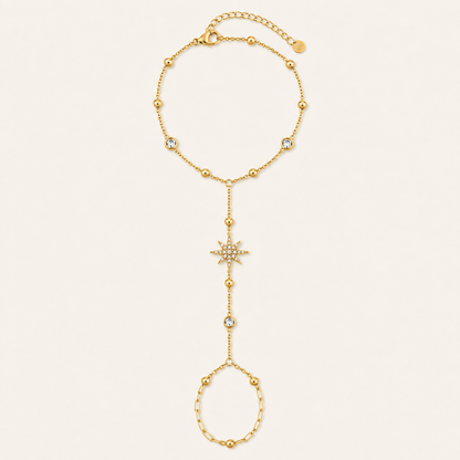 Celestial Star Hand Chain Bracelet