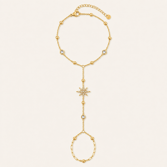 Celestial Star Hand Chain Bracelet