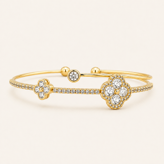 Clover Cuff Bracelet