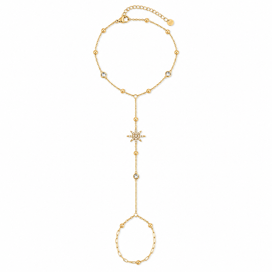 Celestial Star Hand Chain Bracelet