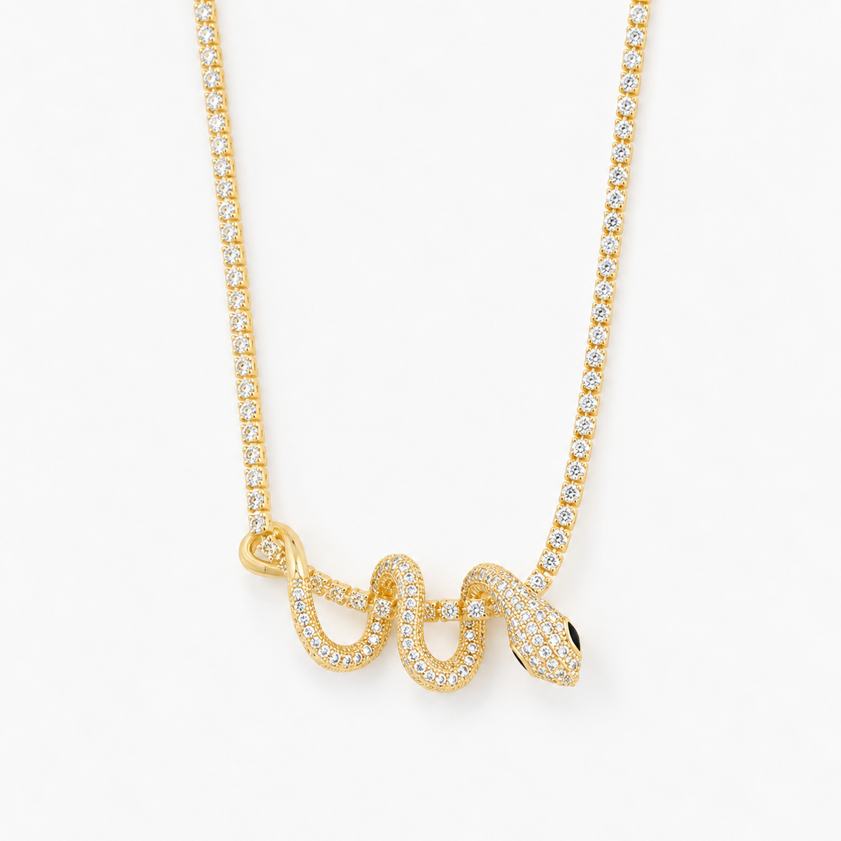 Serpentine Tennis Necklace