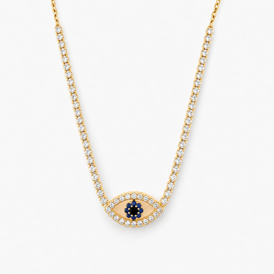 Evil Eye Tennis Necklace