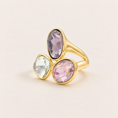 Pastel Trio Cocktail Ring