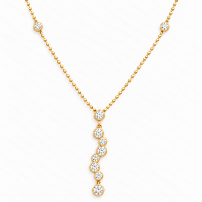 The Cascade Crystal Drop Necklace
