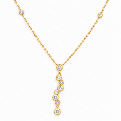 The Cascade Crystal Drop Necklace