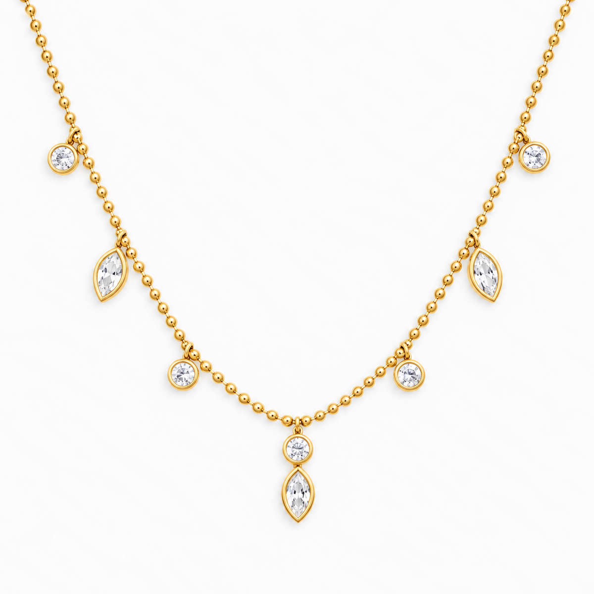 Marquise Charm Necklace
