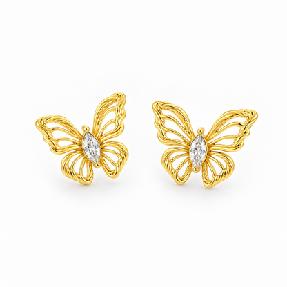 Open-Wing Butterfly Studs
