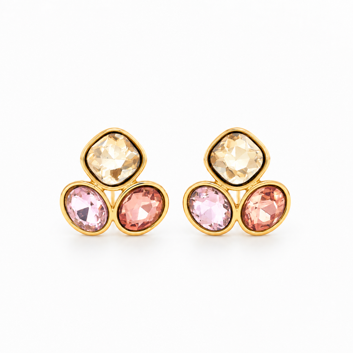 Sunset Ombré Trio Studs