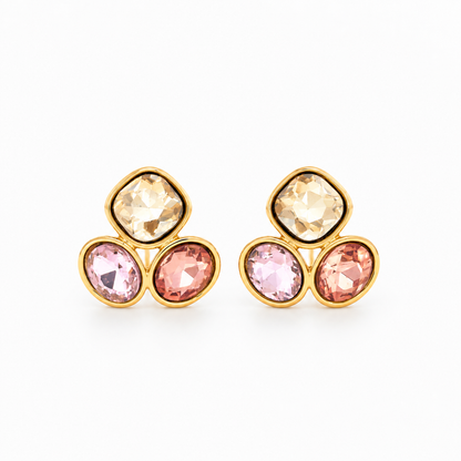 Sunset Ombré Trio Studs