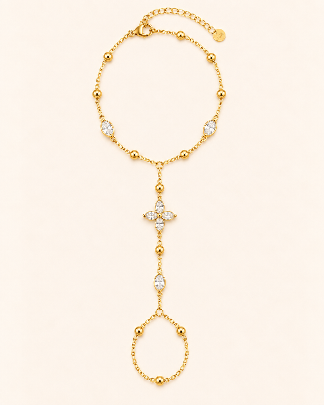 Marquise Cross Hand Chain