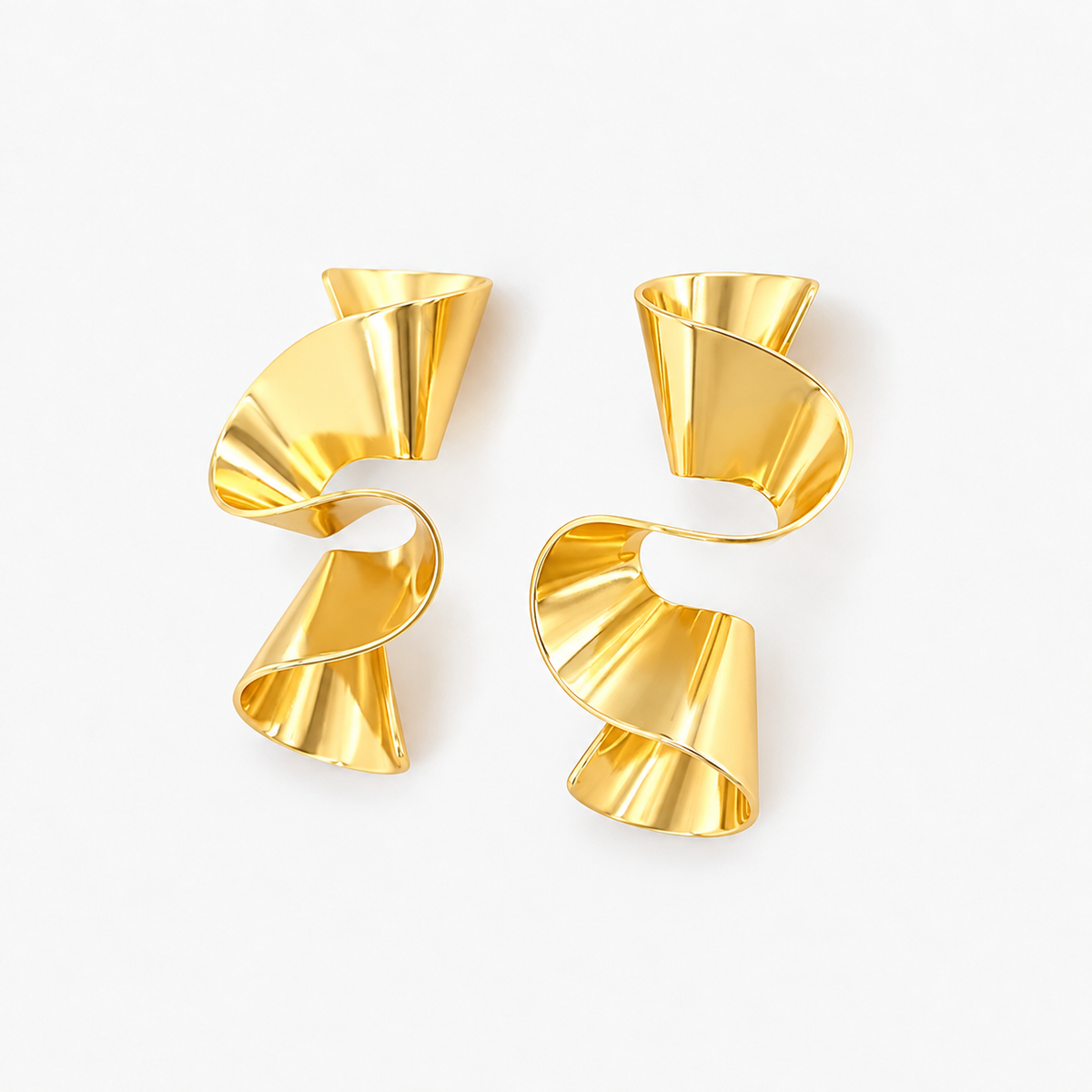 The Golden Ribbon Earrings