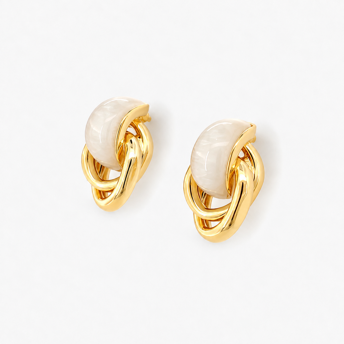 Ivory Knot Earrings