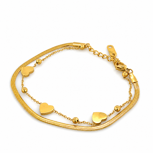 Heart Charm Bracelet
