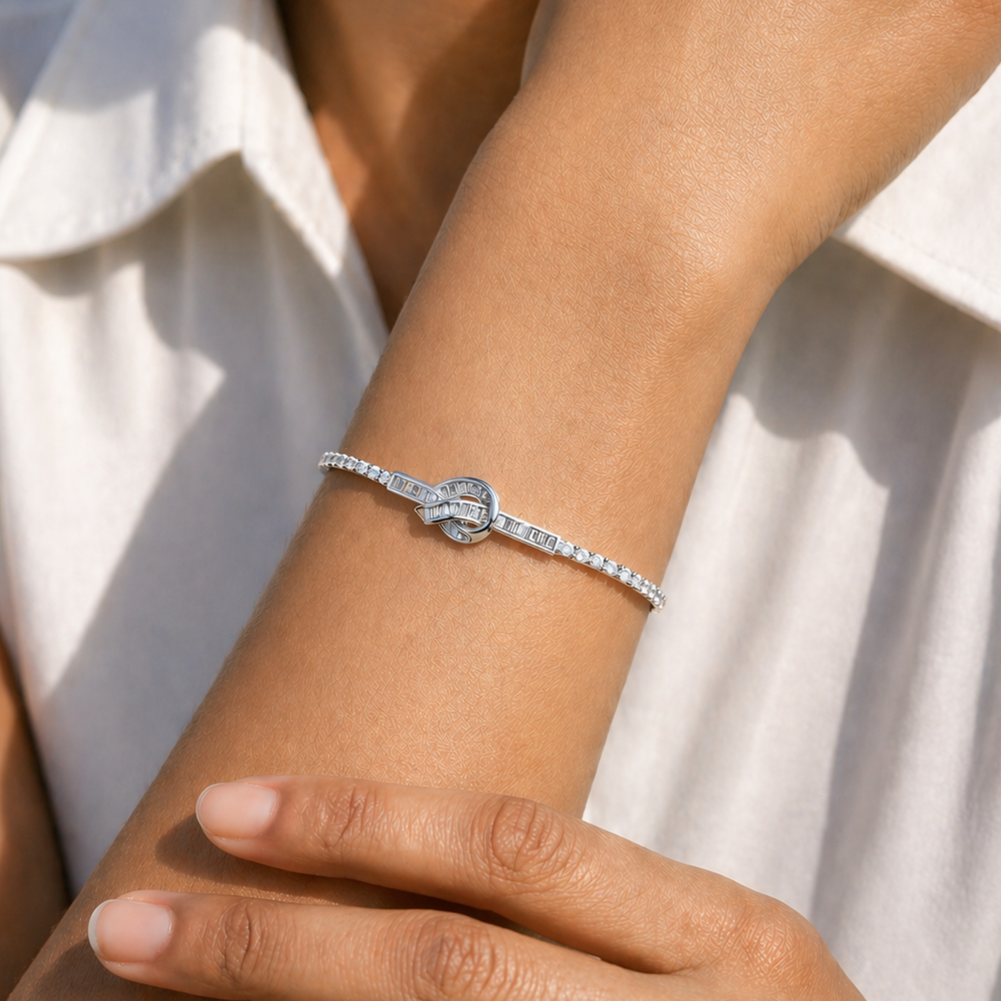 Knot Tennis Bracelet