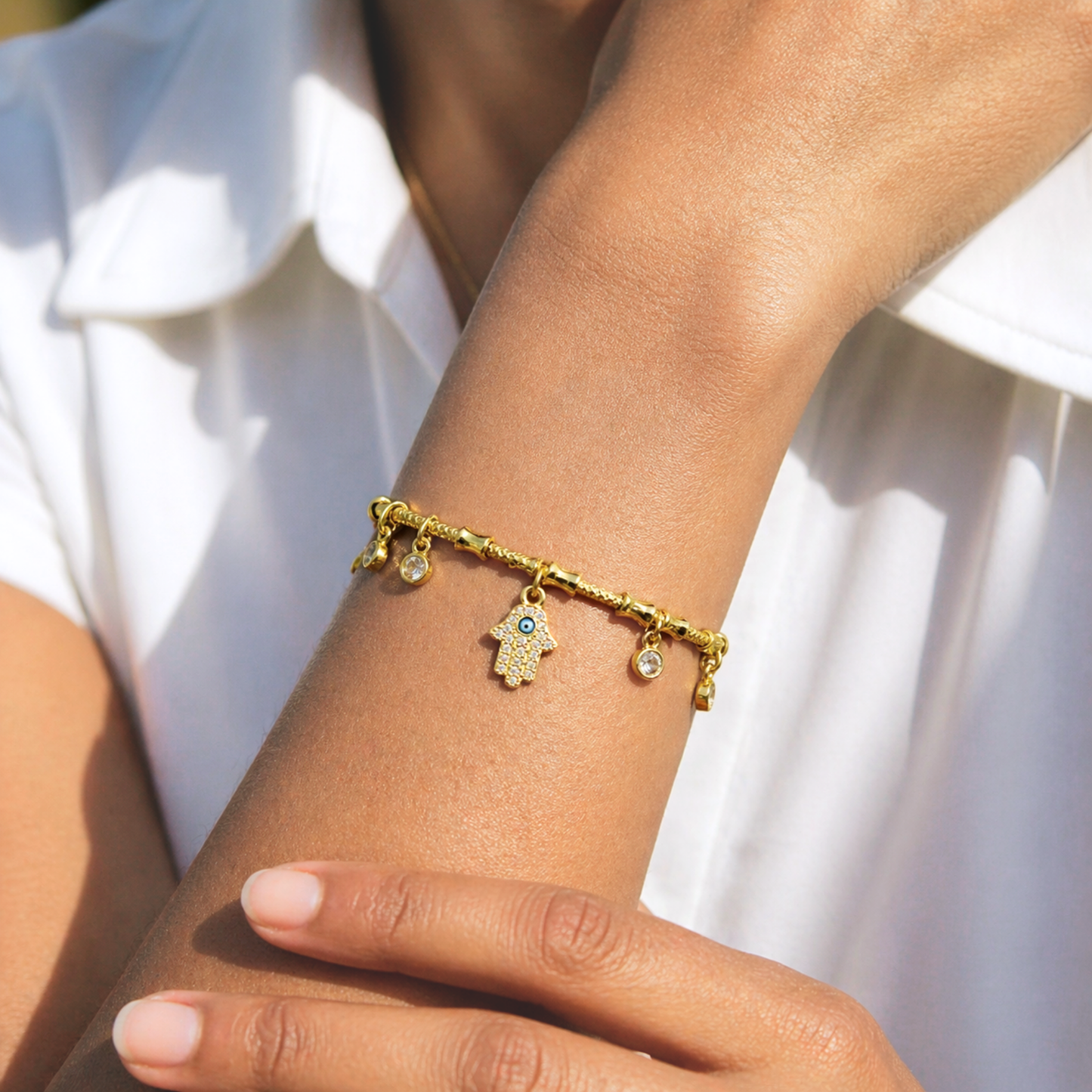 Hamsa Charm Bracelet