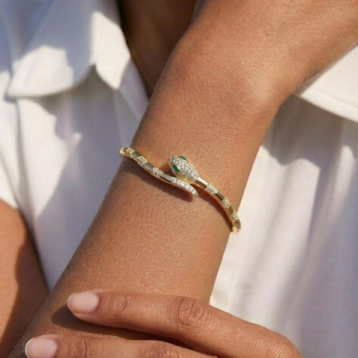 Serpentine Bangle Bracelet