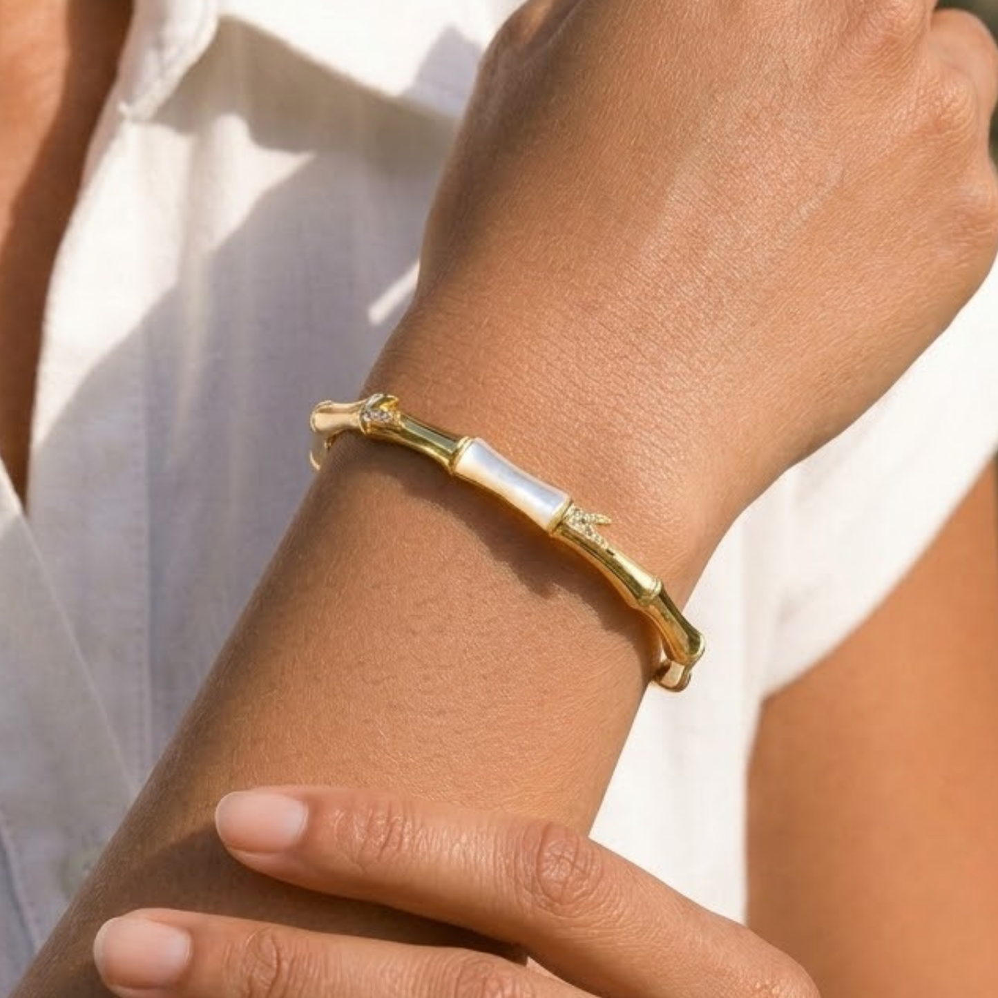 Bamboo MoP Bracelet