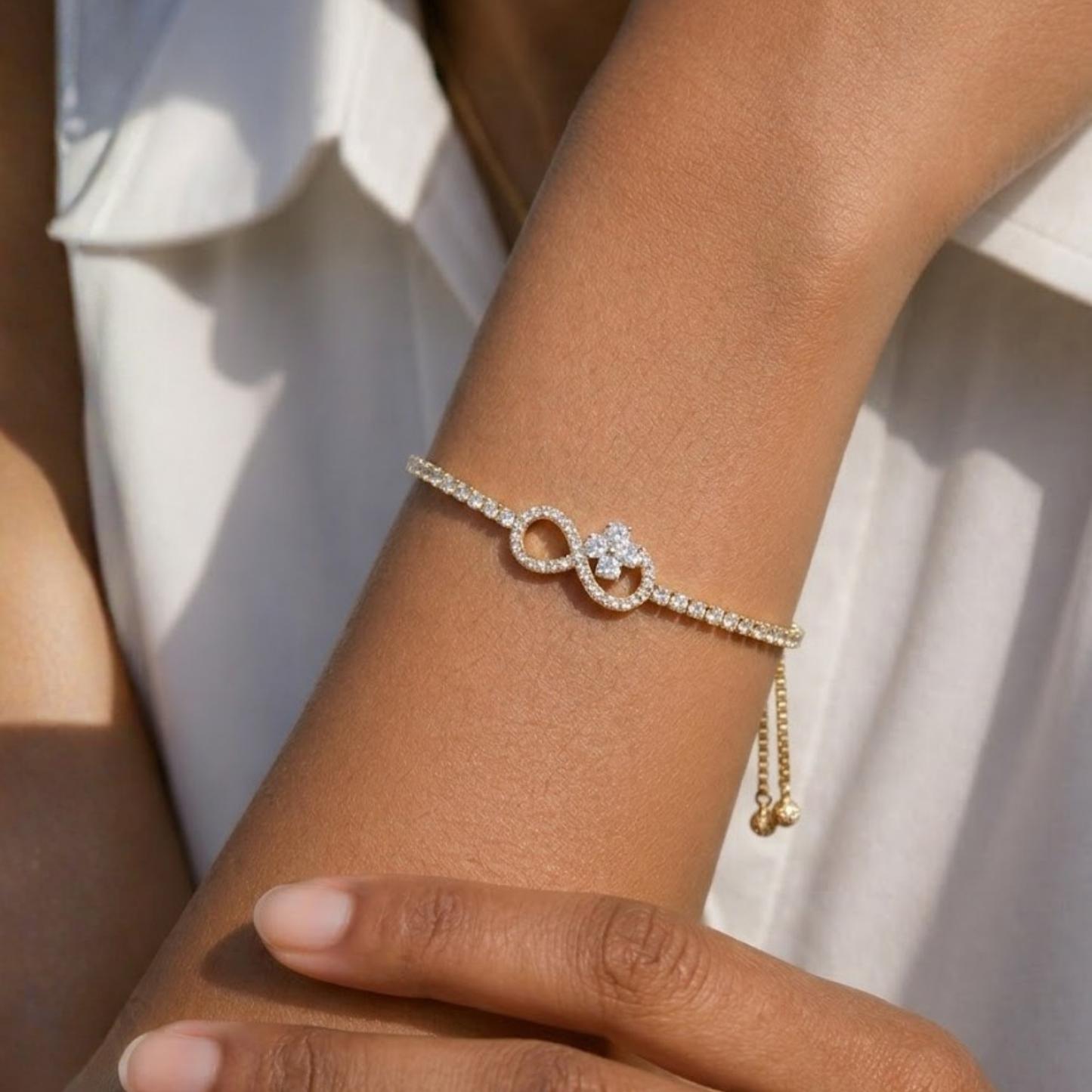 Infinity Flower Bracelet
