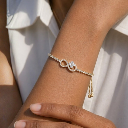 Infinity Flower Bracelet