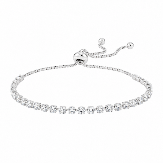 Eternal Sparkle Tennis Bracelet (White Gold)