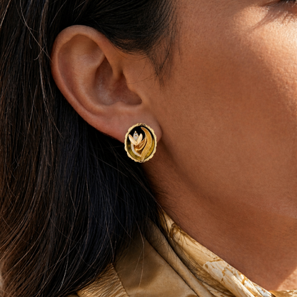 Gilded Bloom Earrings