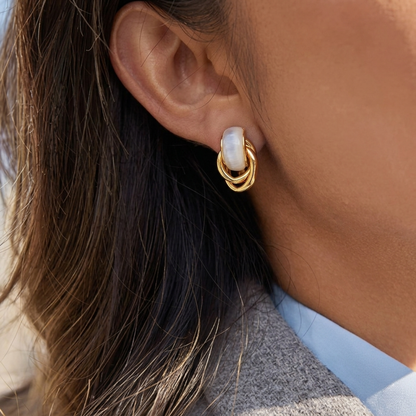 Ivory Knot Earrings