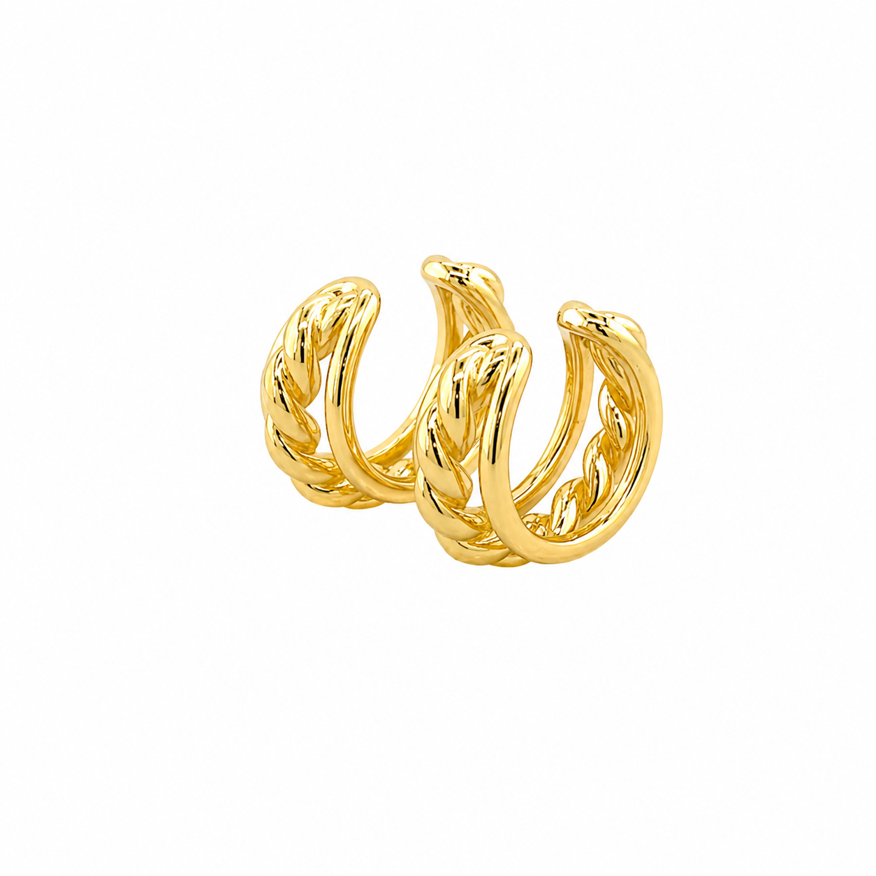 Gold Rope Ear Cuff