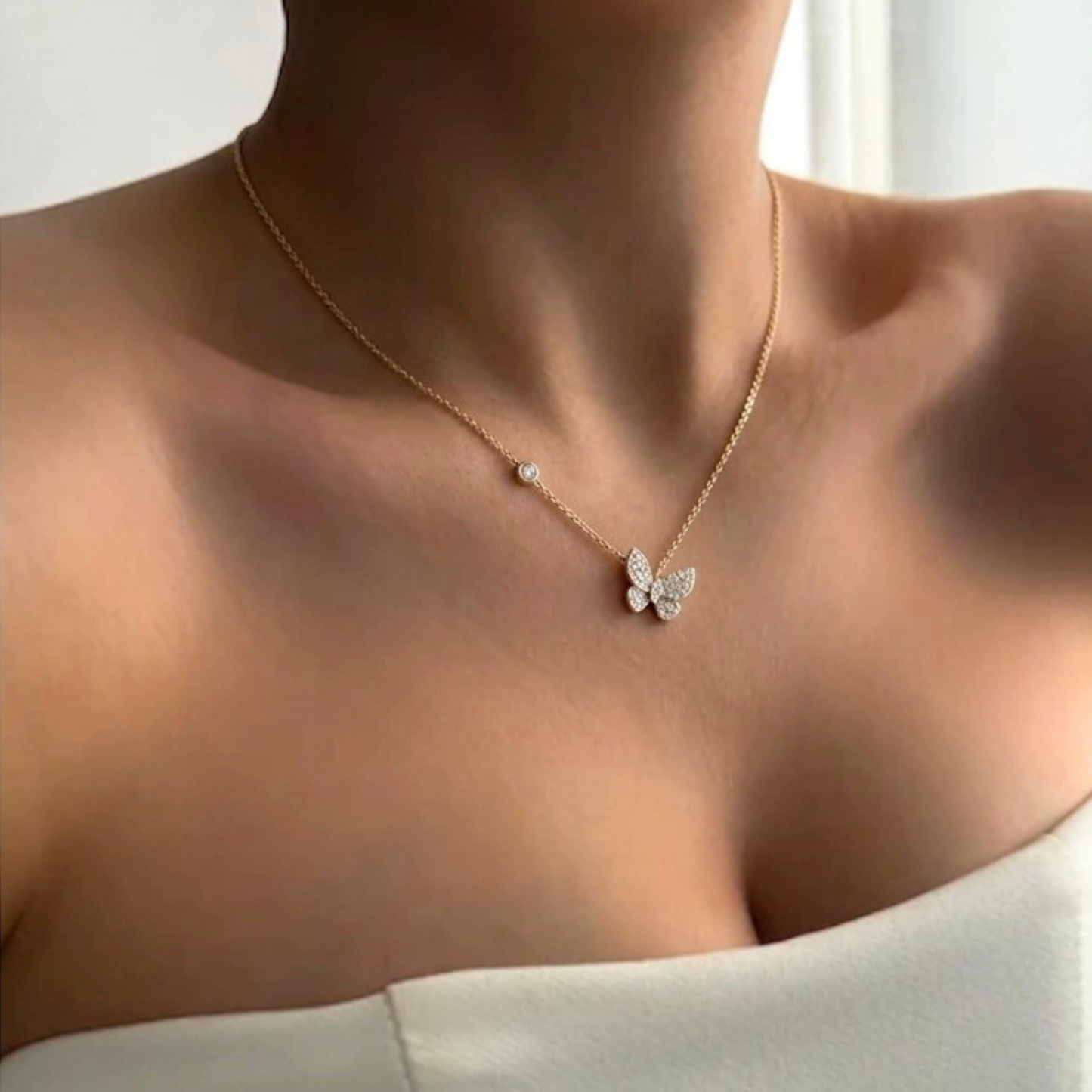 Butterfly Pendant Necklace