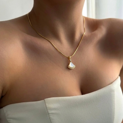 Mother of Pearl Prism Pendant Necklace
