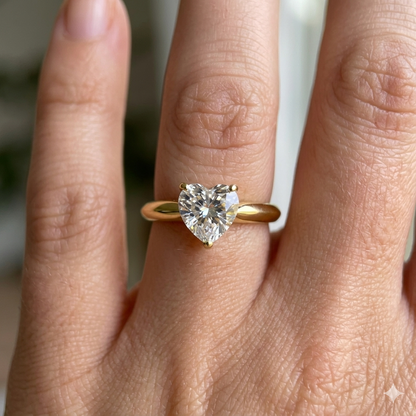 Coeur Solitaire Ring