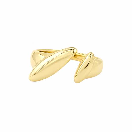 Chunky Gold Cuff Statement Ring
