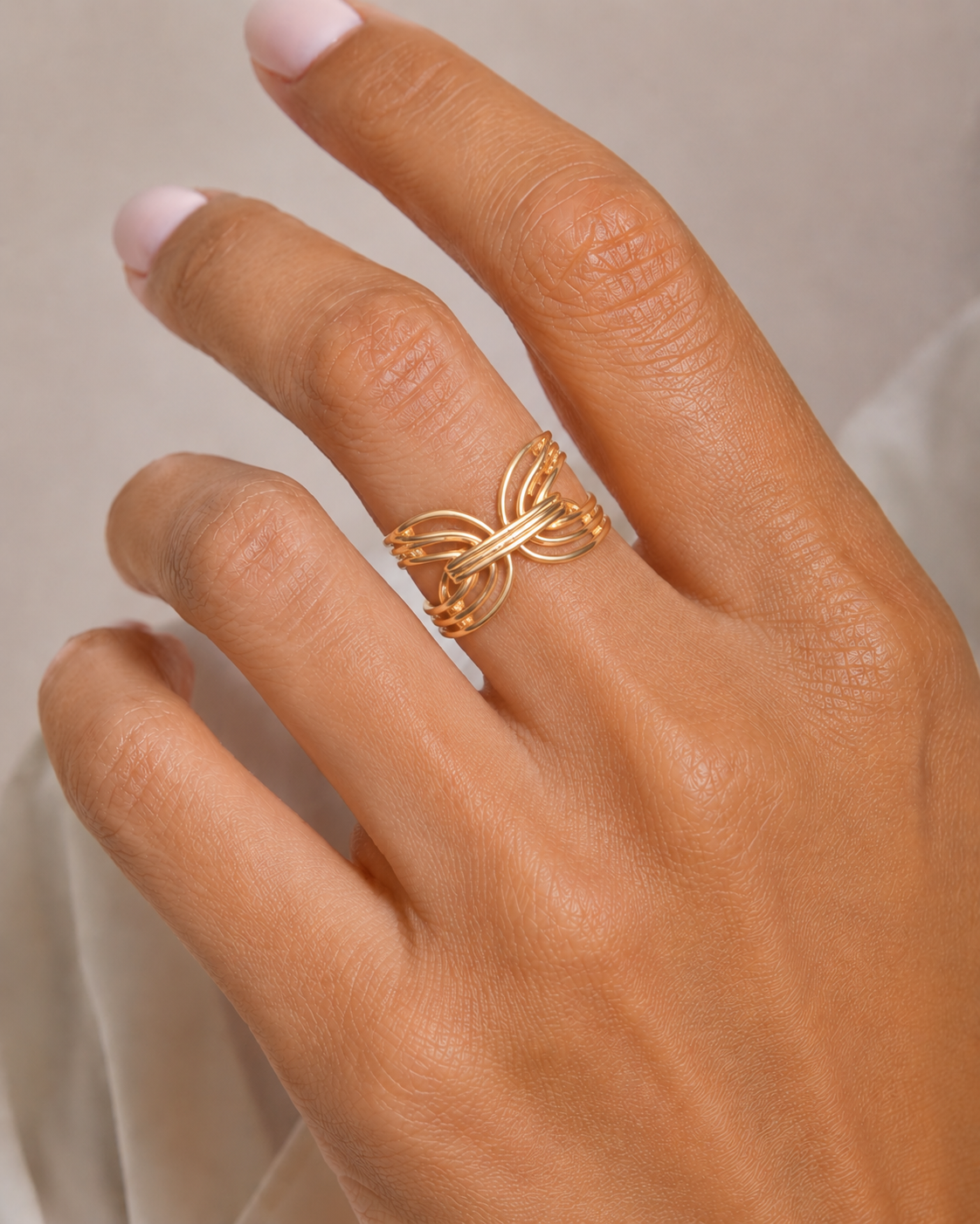 Gold Wrap Knot Ring