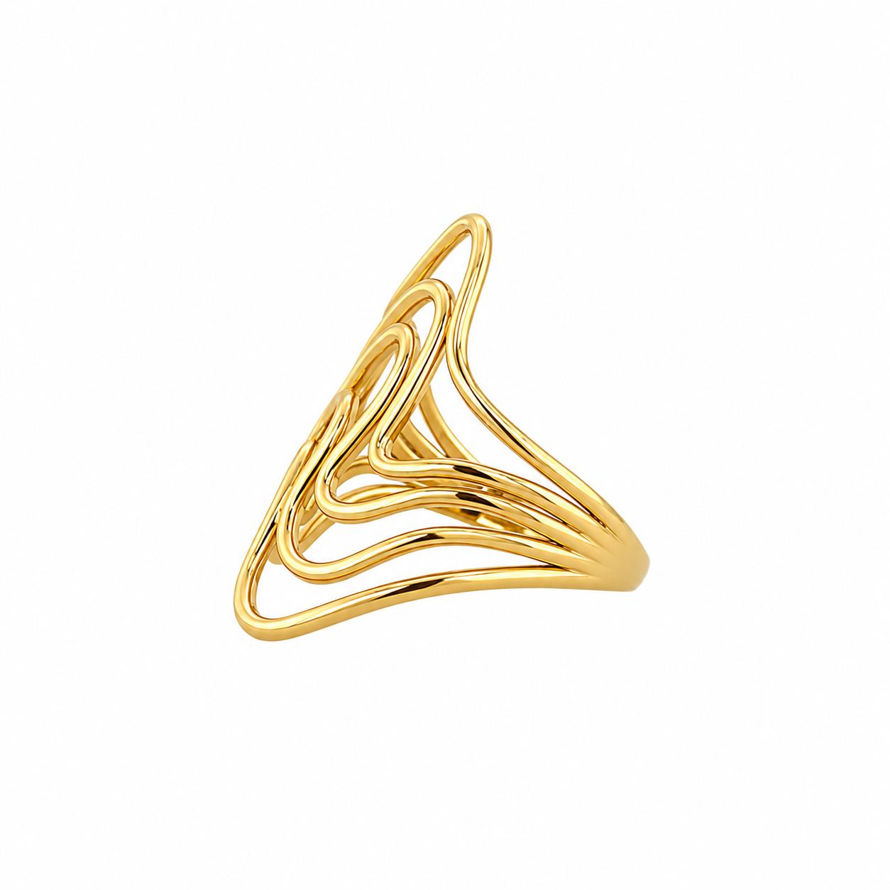 Wave Statement Ring