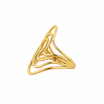 Wave Statement Ring