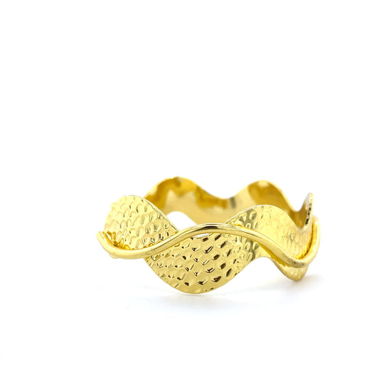 Hammered Wave Bracelet
