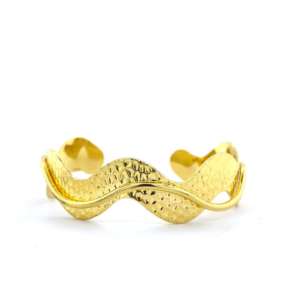 Hammered Wave Bracelet