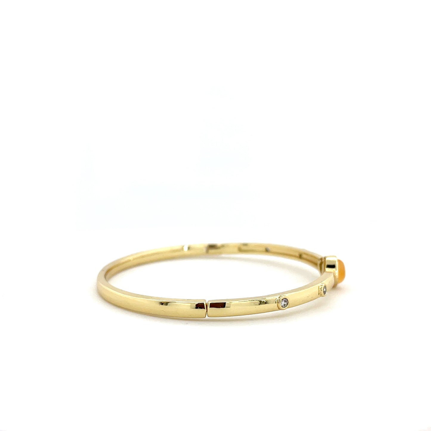 Amber Gold Cuff Bracelet