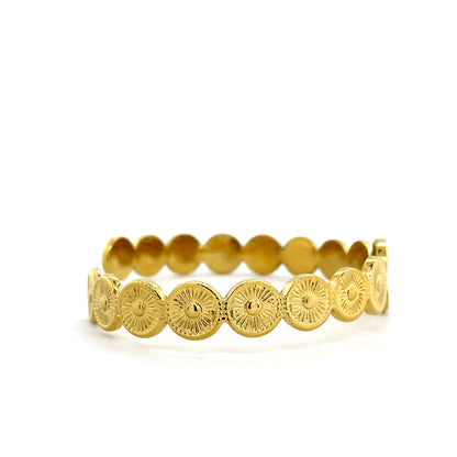 Sunburst Coin Bracelet