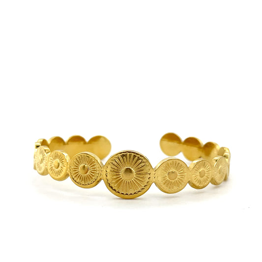 Sunburst Coin Bracelet
