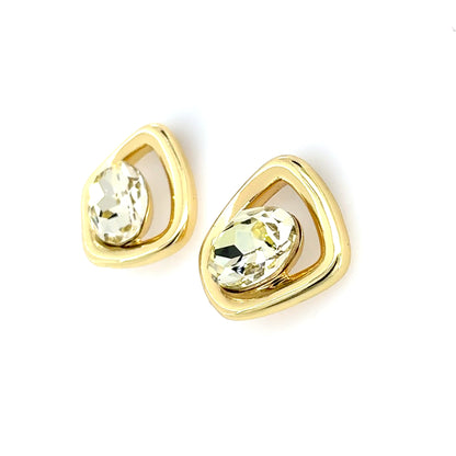 Golden Citrine Cushion Earrings