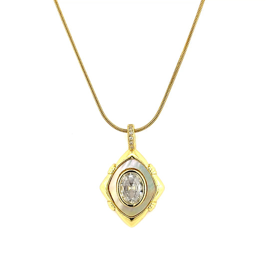 Vintage Charm Pendant Necklace